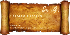 Szlotta Gizella névjegykártya